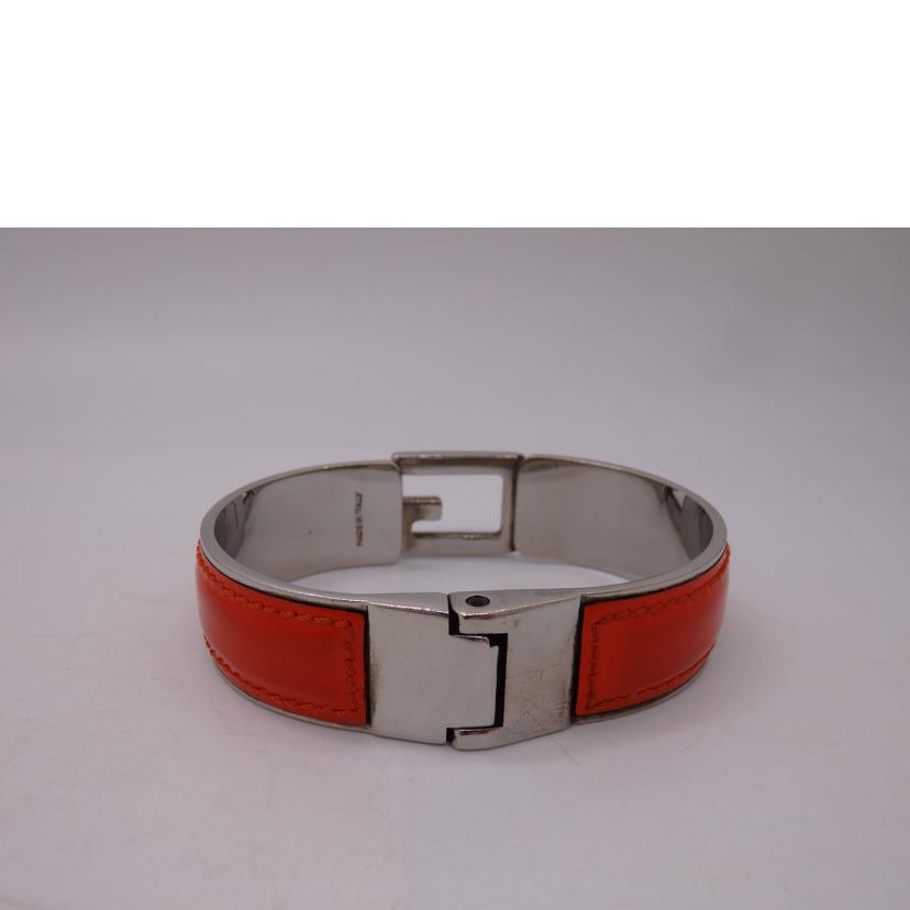 GUCCI グッチ/エナメル/Gモチーフ/バングル/オレンジ//Bランク/02