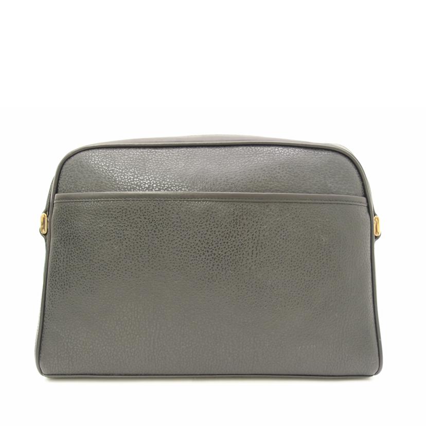 GUCCI グッチ 斜め掛け 黒 /ヴィンテージインターロッキングGレザーショルダー/ブラック/001.22//1053/Aランク/69