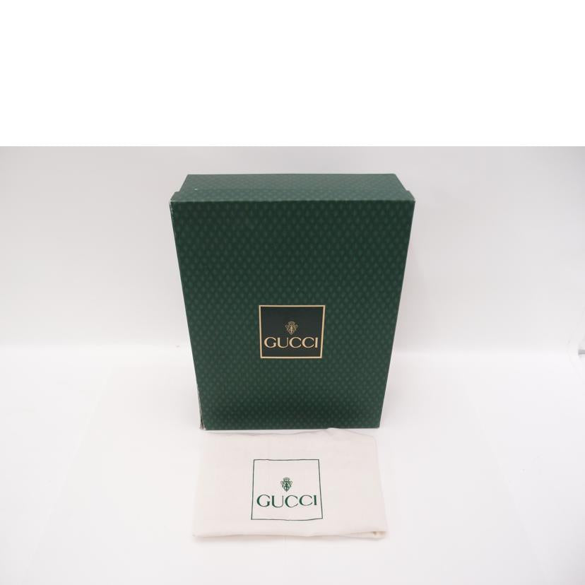 GUCCI グッチ 斜め掛け 黒 /ヴィンテージインターロッキングGレザーショルダー/ブラック/001.22//1053/Aランク/69