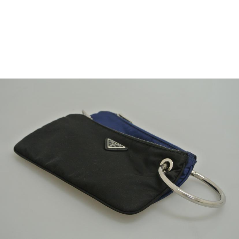 PRADA プラダ/リング付ポーチ/1N1859//ABランク/87