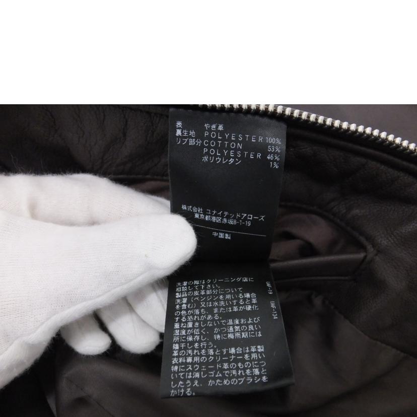 UNITED ARROWS ユナイテッドアローズ/シングルライダース/1225-199-6312//Bランク/88