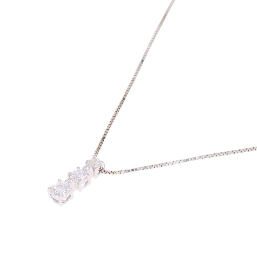 / K14ダイヤネックレス0.50ct//Aランク/78