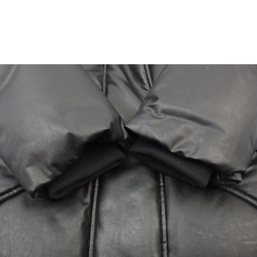 MM6/MM6 ショートダウンジャケット フェイクレザー ブラック サイズM/S52AM0176//Bランク/83