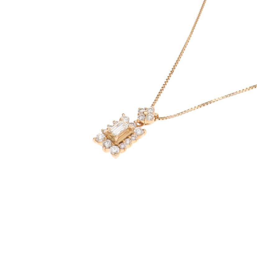 K18PG/K18PGダイヤネックレス 0.54/4.2//0.54/Aランク/75