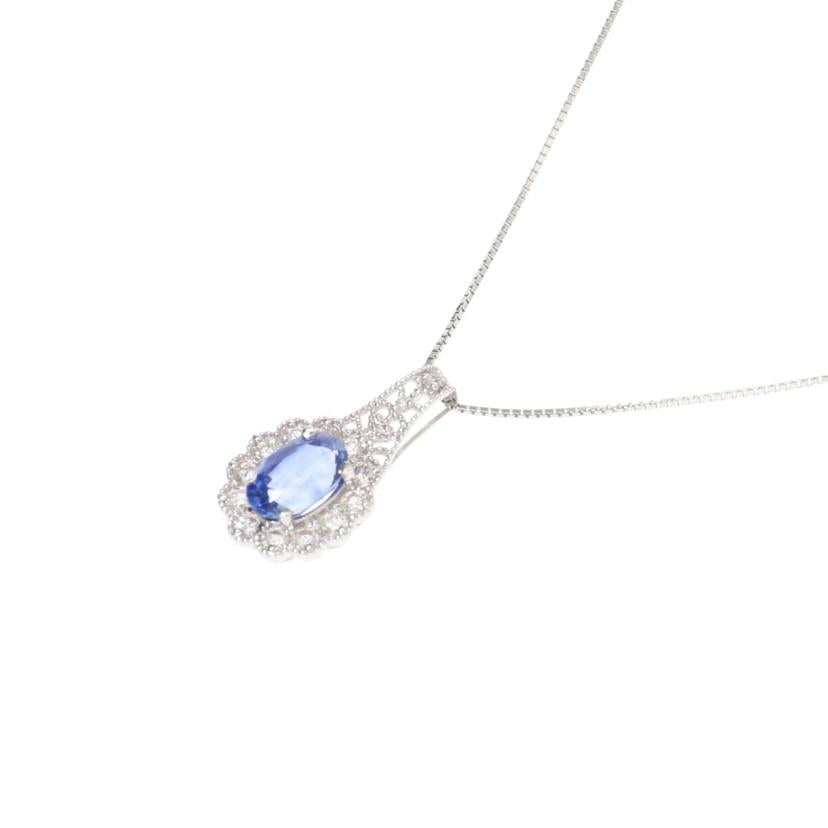 Pt900/850サファイア ダイヤリング1.98/D0.54ct/Ptサファイア ダイヤNC1.98/0.54ソ//Aランク/75