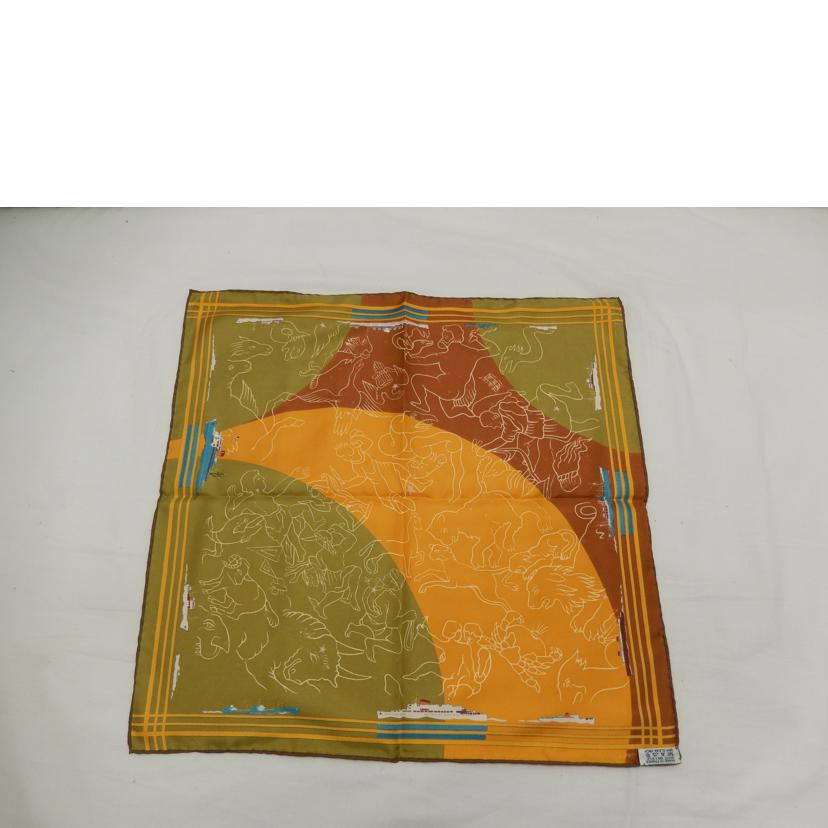 HERMES エルメス/プチカレスカーフ//Aランク/85