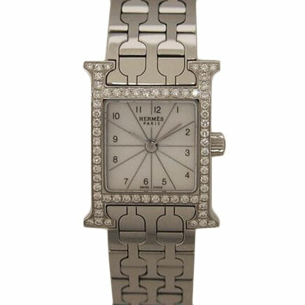 HERMES エルメス/Hウォッチミニ/ダイヤベゼル/HH1.130//2736510/Aランク/76