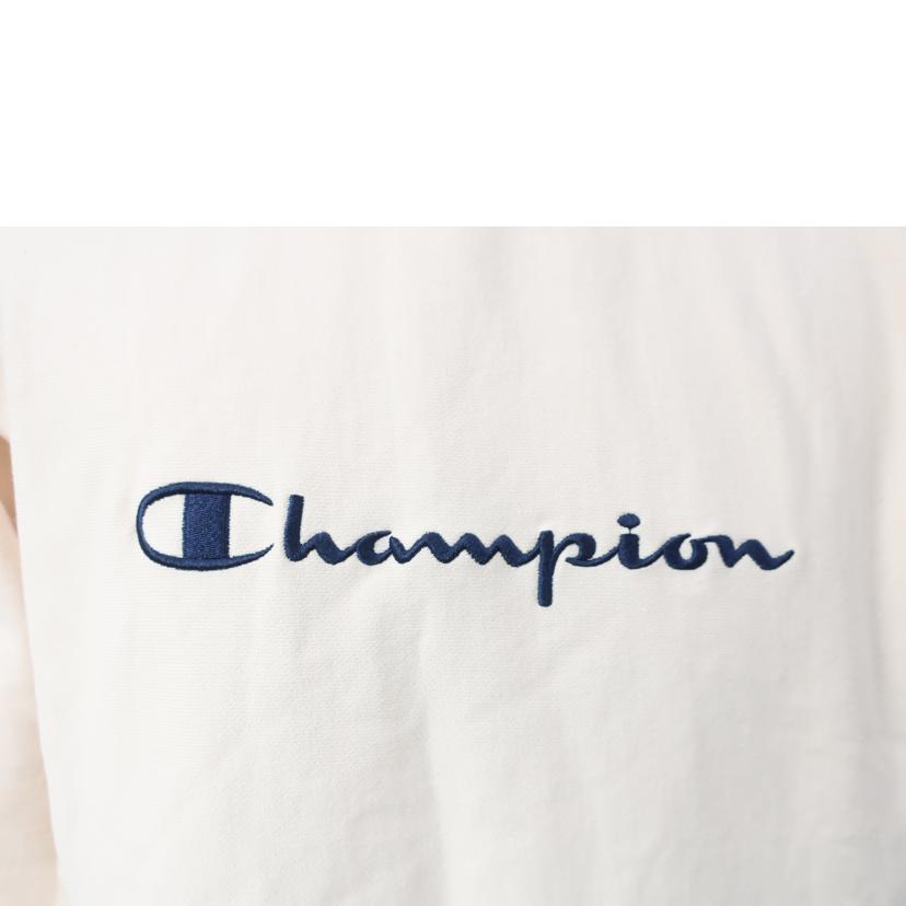 Champion チャンピオン/リバースウィーブリブラインクルーネックスウェット アイボリー Lサイズ/C8-J002//Aランク/65