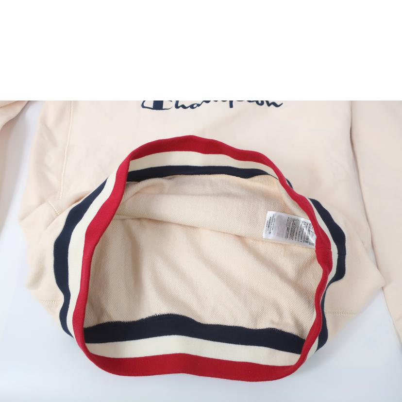 Champion チャンピオン/リバースウィーブリブラインクルーネックスウェット アイボリー Lサイズ/C8-J002//Aランク/65