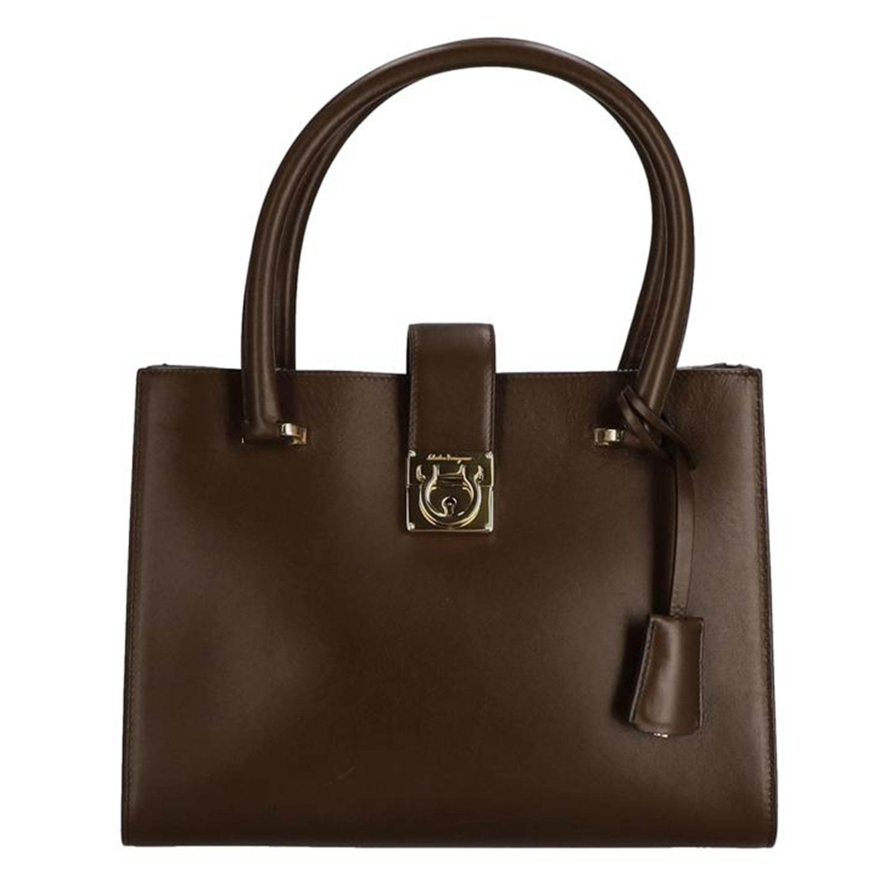 Salvatore Ferragamo サルバトーレフェラガモ/ガンチーニ ハンドバッグ/AU-21/D658//ABランク/75