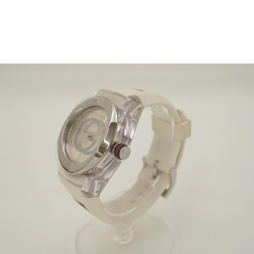 GUCCI グッチ 腕時計 デイト /シンク・シルバー×ホワイト/メンズ/クオーツ/YA137102A//185*****/Bランク/69