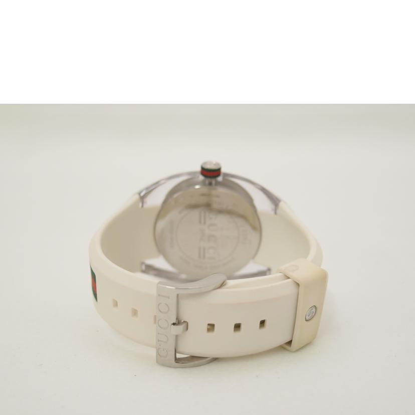 GUCCI グッチ 腕時計 デイト /シンク・シルバー×ホワイト/メンズ/クオーツ/YA137102A//185*****/Bランク/69