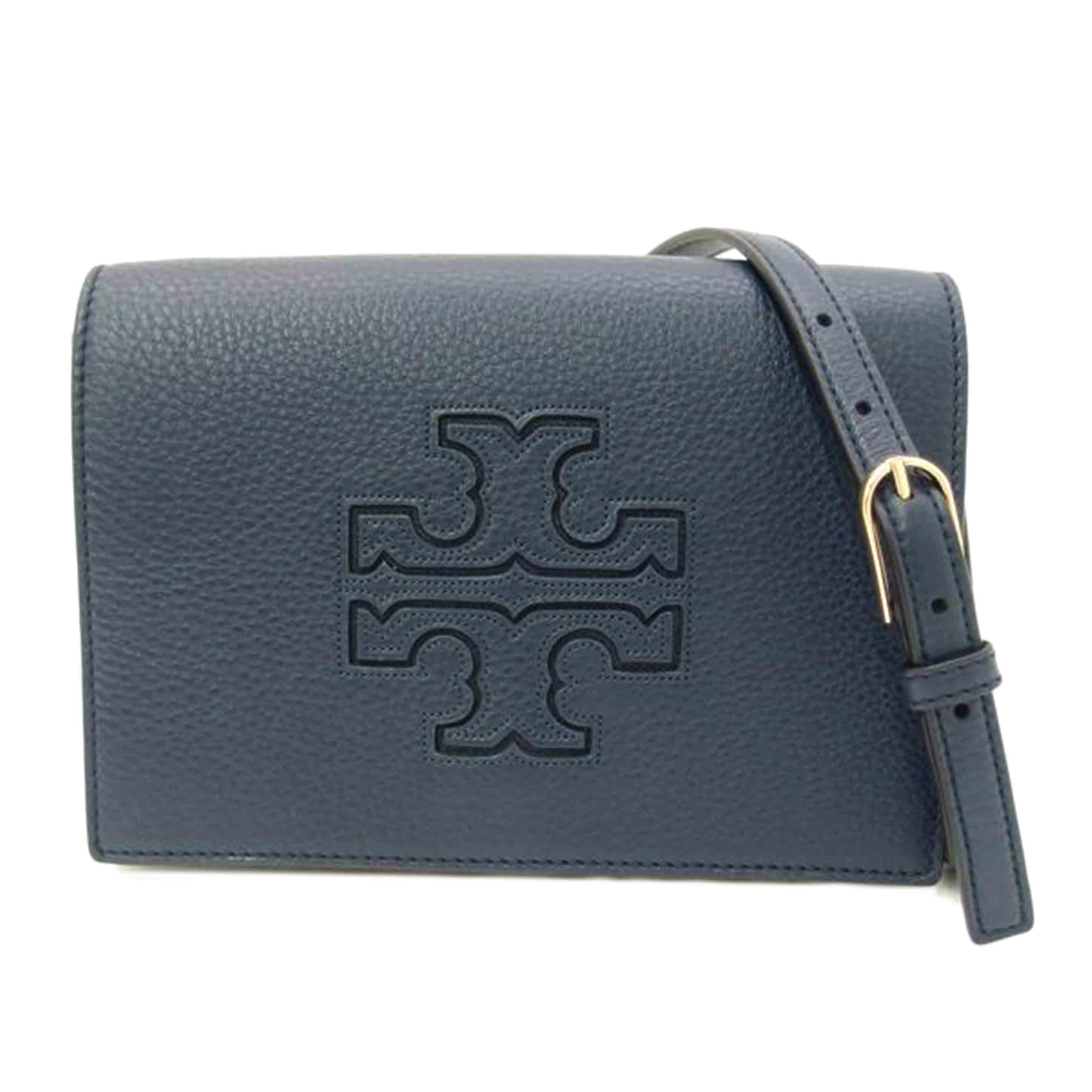TORY BURCH トリーバーチ 紺 ショルダーバッグ クラッチバック 斜め掛け 肩掛け レディース/レザー2wayショルダー/ネイビー/10005634//SAランク/69