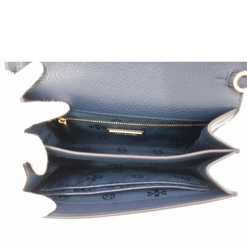 TORY BURCH トリーバーチ 紺 ショルダーバッグ クラッチバック 斜め掛け 肩掛け レディース/レザー2wayショルダー/ネイビー/10005634//SAランク/69