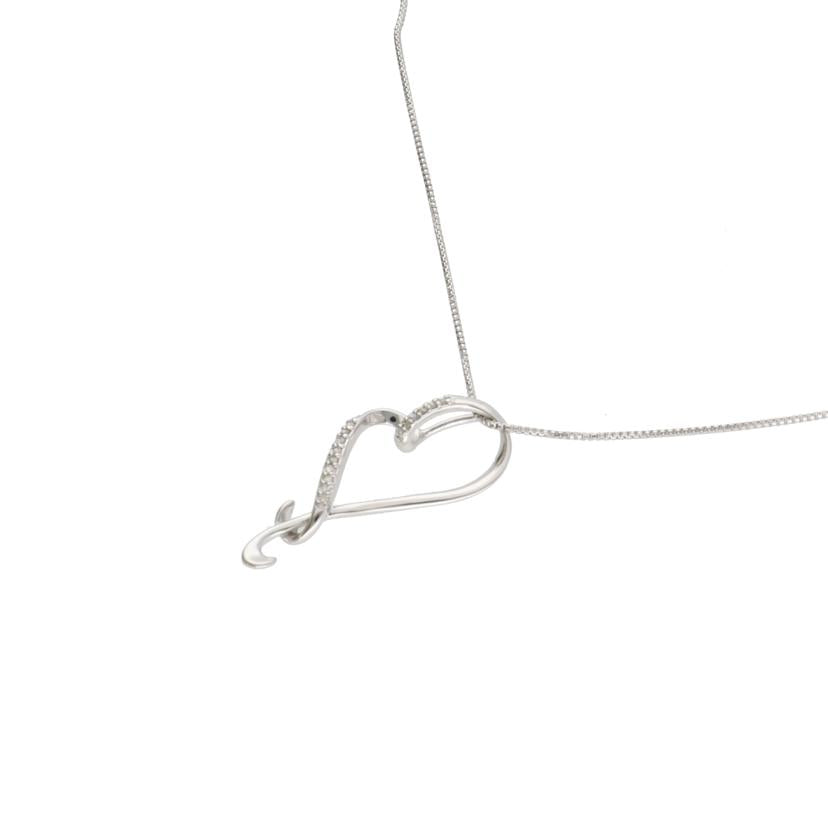 / K18WGダイヤネックレス0.07ct//Aランク/75