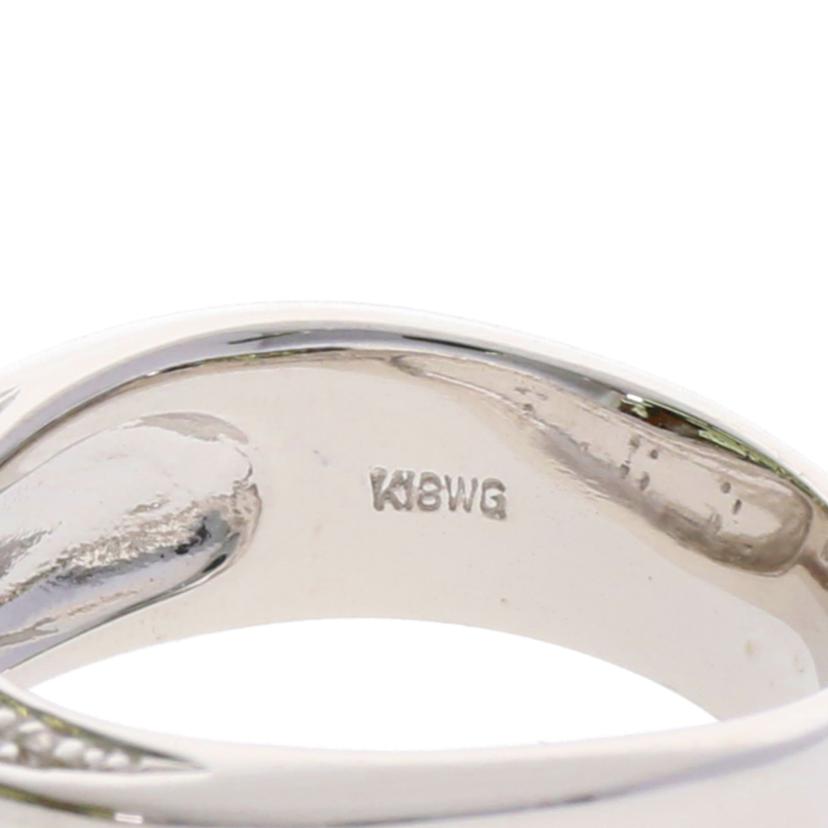 / K18WGダイヤモンド 0.16ct//Aランク/75