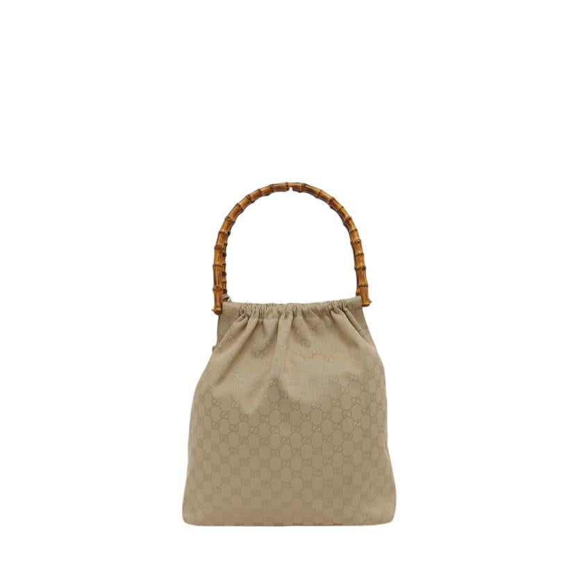 GUCCI グッチ/GGキャンバス/バンブートートバッグ/ベージュ/92709//204990/ABランク/04