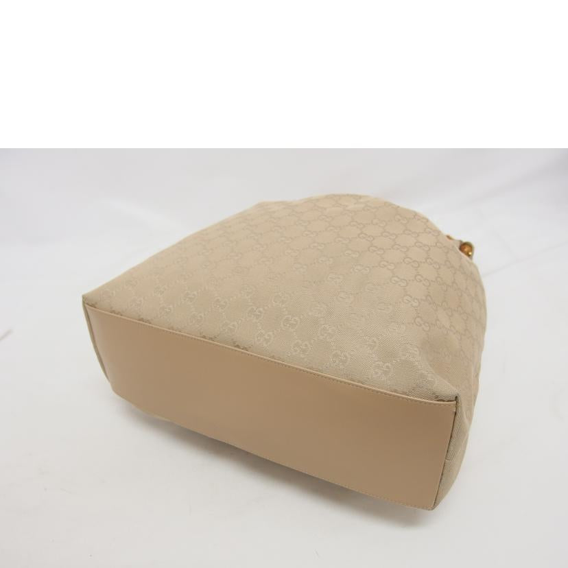 GUCCI グッチ/GGキャンバス/バンブートートバッグ/ベージュ/92709//204990/ABランク/04