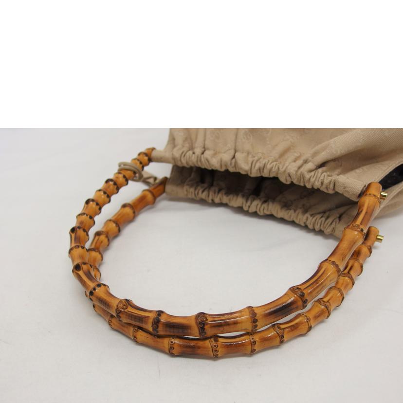 GUCCI グッチ/GGキャンバス/バンブートートバッグ/ベージュ/92709//204990/ABランク/04