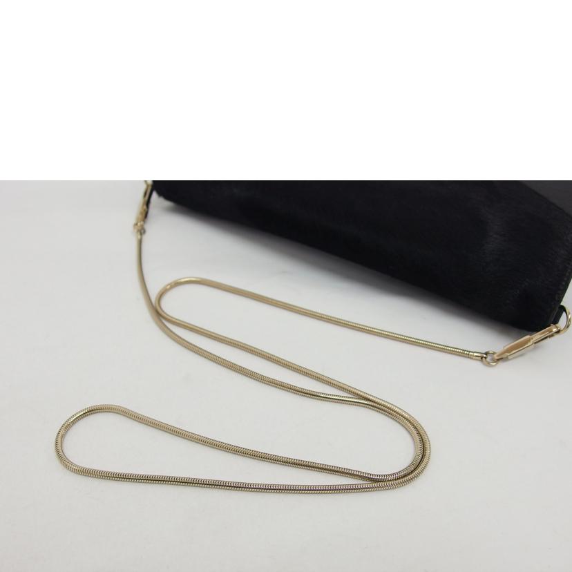 GIVENCHY ジバンシー/2WAYチェーンショルダーバッグ/ブラック/ハラコ×レザー//Aランク/04