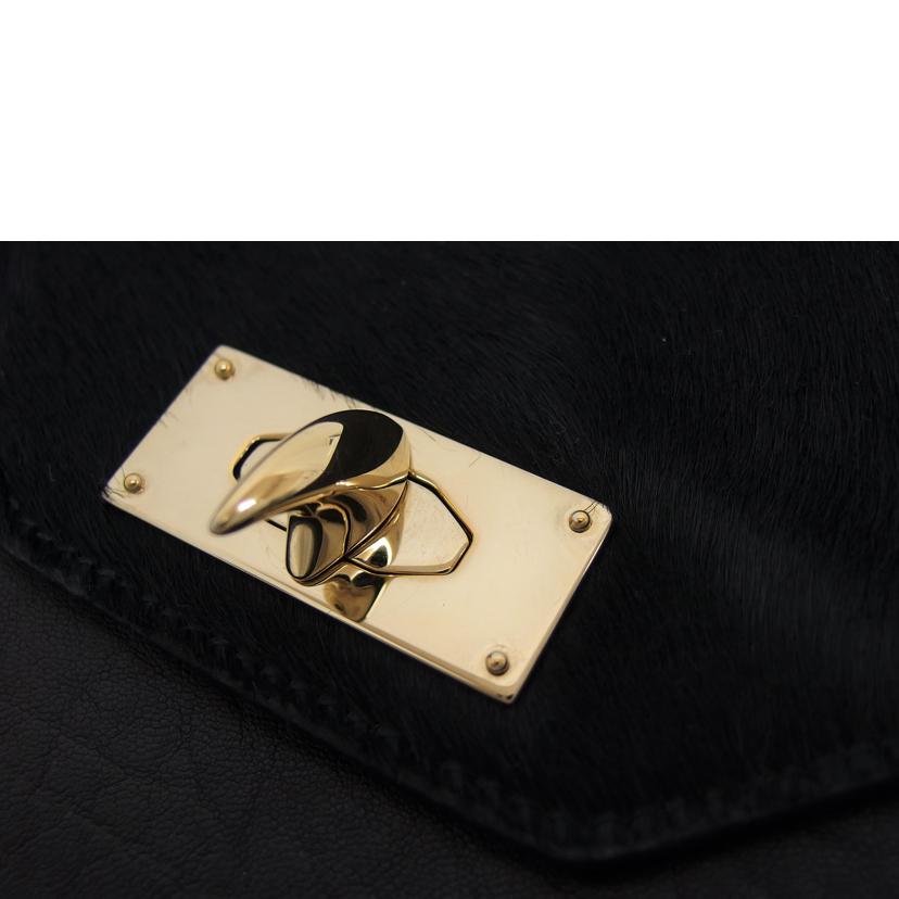 GIVENCHY ジバンシー/2WAYチェーンショルダーバッグ/ブラック/ハラコ×レザー//Aランク/04