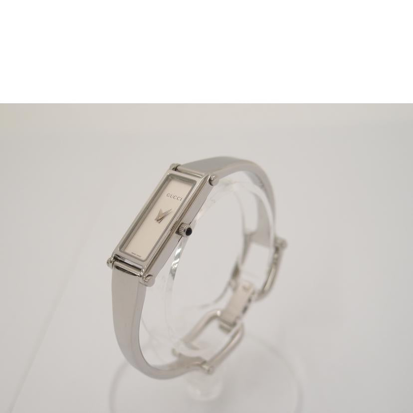 GUCCI グッチ 腕時計 レディース スクエアフェイス/バングルウォッチ/シルバー文字盤/クォーツ/1500L//084****/Bランク/69