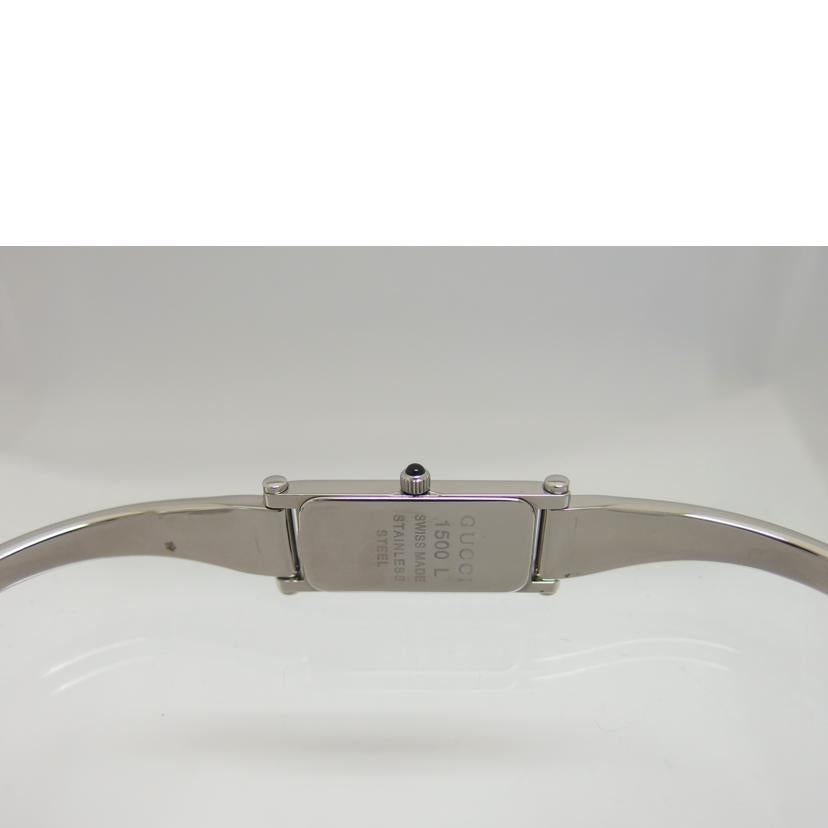 GUCCI グッチ/シルバー文字盤/バングルウォッチ/クォーツ/1500L//1174551/Aランク/04