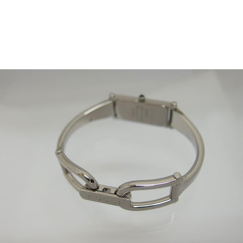 GUCCI グッチ/シルバー文字盤/バングルウォッチ/クォーツ/1500L//1174551/Aランク/04