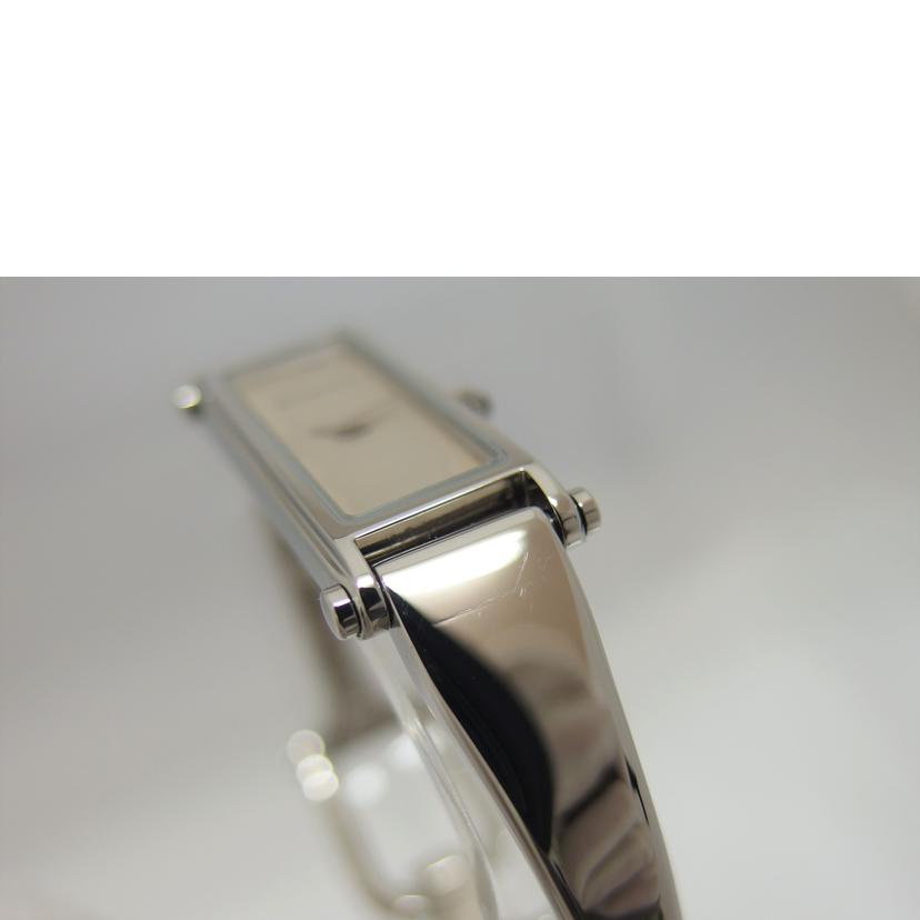 GUCCI グッチ/シルバー文字盤/バングルウォッチ/クォーツ/1500L//1174551/Aランク/04