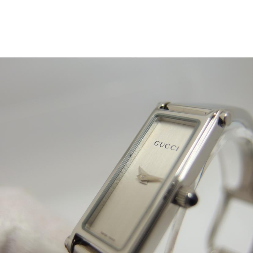 GUCCI グッチ/シルバー文字盤/バングルウォッチ/クォーツ/1500L//1174551/Aランク/04