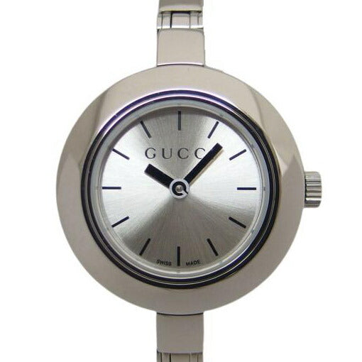GUCCI グッチ/Gサークル/シルバー文字盤/バングルウォッチ/クォーツ/YA105546(105)//13146815/Aランク/04