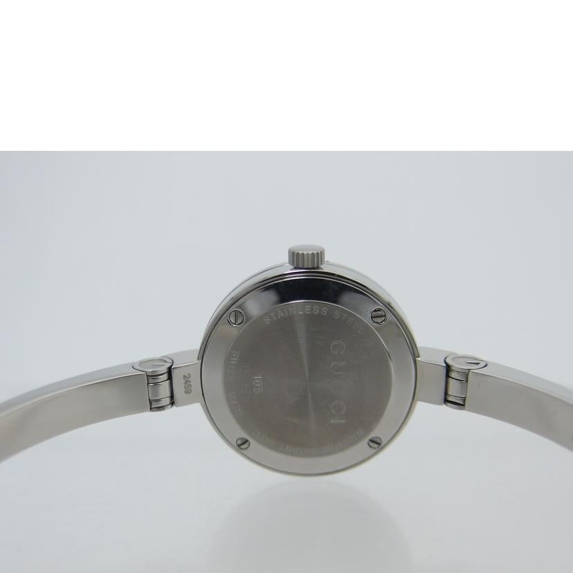 GUCCI グッチ/Gサークル/シルバー文字盤/バングルウォッチ/クォーツ/YA105546(105)//13146815/Aランク/04