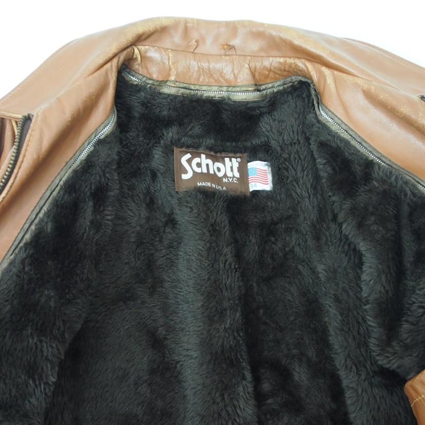 Schott ショット/シングル ライダース ジャケット/643//Cランク/78