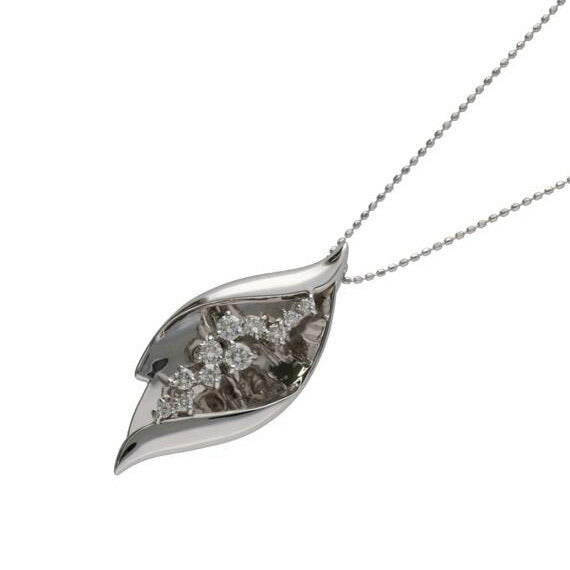 K18WGダイヤネックレス0.50ct//ABランク/75