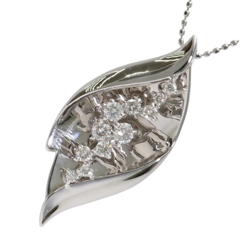 K18WGダイヤネックレス0.50ct//ABランク/75
