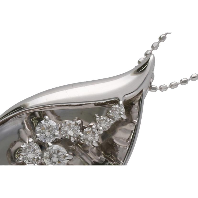 K18WGダイヤネックレス0.50ct//ABランク/75