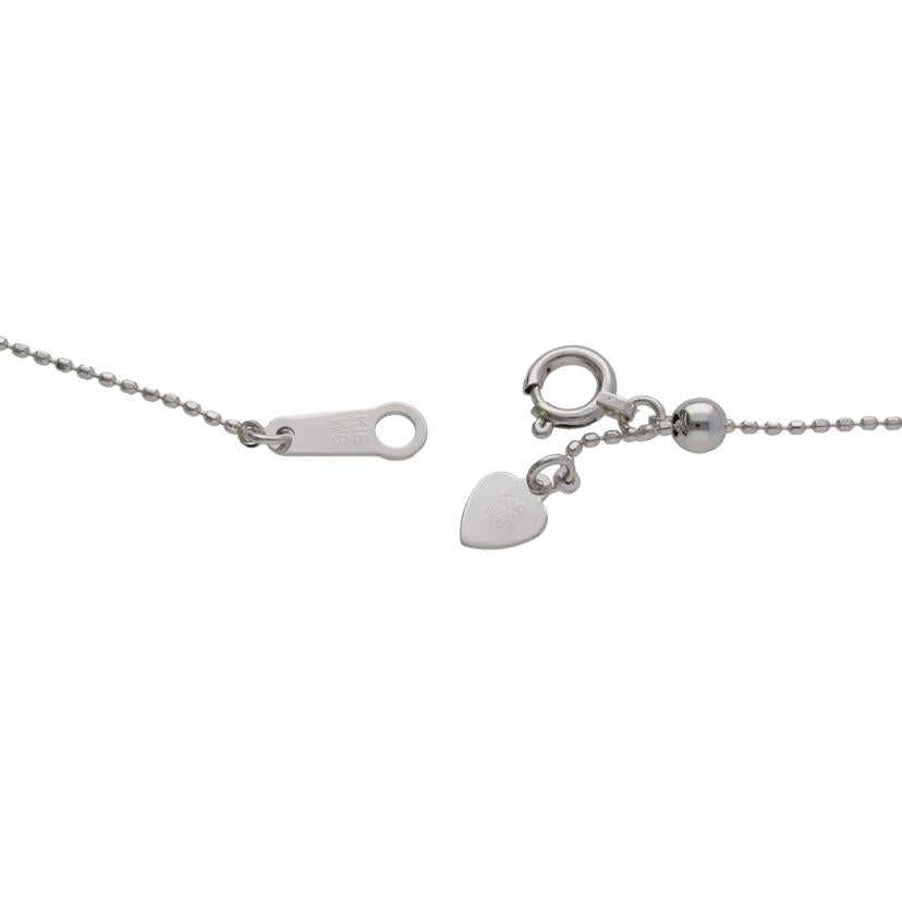 K18WGダイヤネックレス0.50ct//ABランク/75