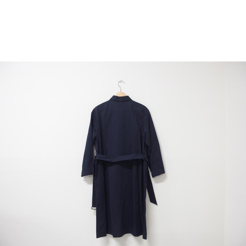 Pallas Palace/Pallas Palace 綿麻 ステンカラー コート インディゴ ネイビー サイズ0/TFCO2520A//Aランク/83