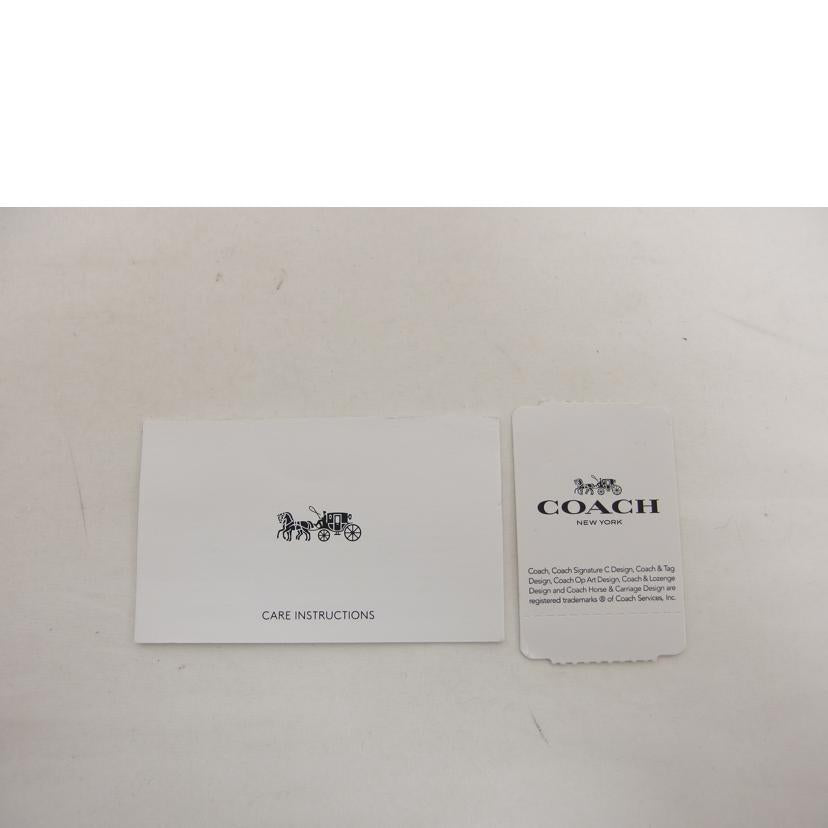 COACH コーチ/型押しレザー/ラウンドファスナーコンパクト財布/ブラック/29677//G1832/Aランク/04