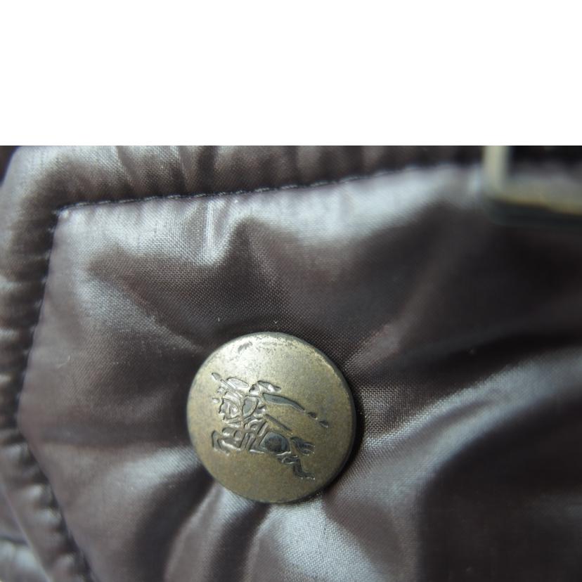 BURBERRY B/L/BURBERRY B/L ノバチェック ショートダウンジャケット ラクーンファー・エンブレム 付き ブラウン サイズ38/FCF16-630-56//ABランク/83