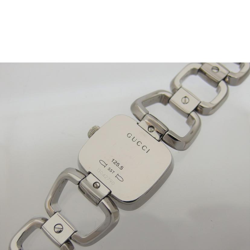 GUCCI グッチ/Gグッチ/ブラウン文字盤アナログウォッチ/クォーツ/YA125507(125.5)//130*****/Bランク/04