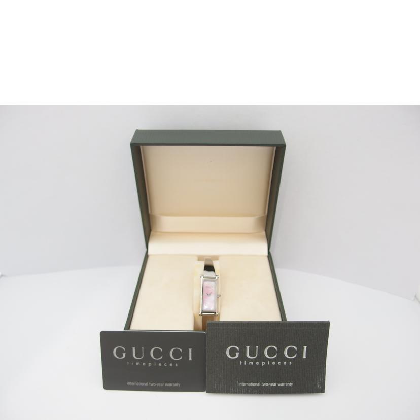 GUCCI グッチ/バングルウォッチ/クオーツ/シェル文字盤/1500L//0898426/ABランク/83