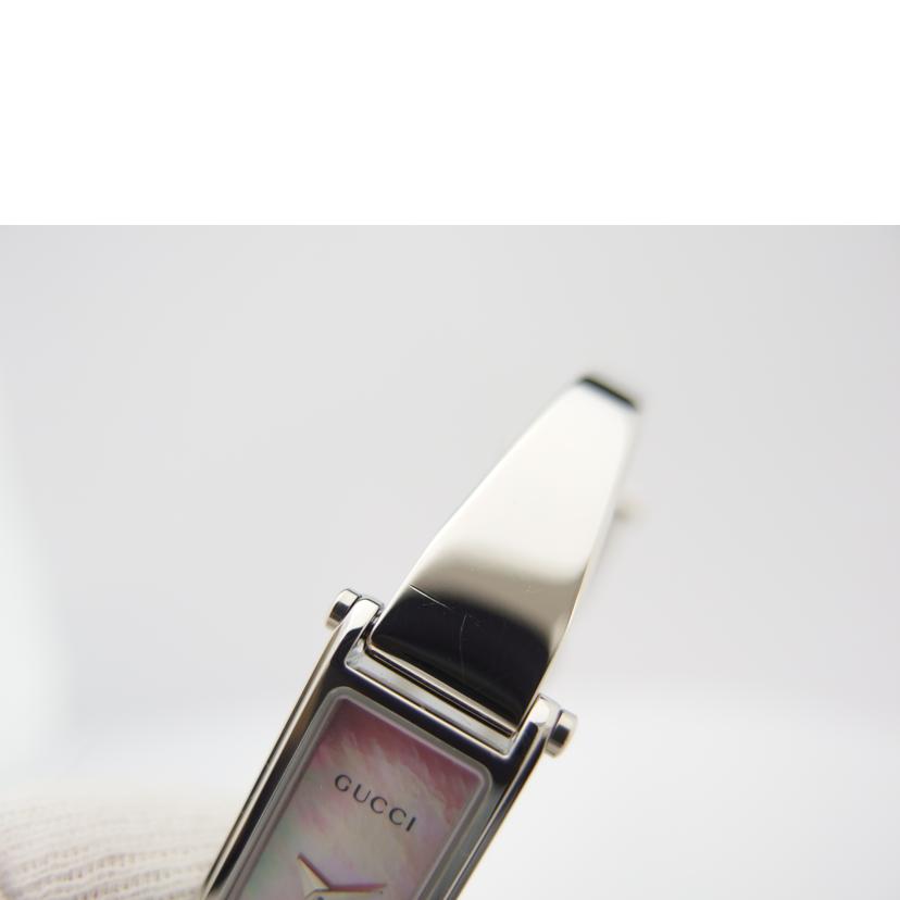 GUCCI グッチ/バングルウォッチ/クオーツ/シェル文字盤/1500L//0898426/ABランク/83