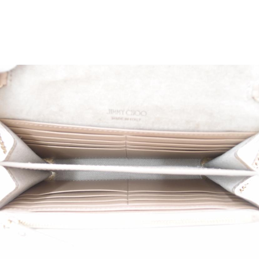 JIMMY CHOO ジミーチュウ ショルダーウォレット/ELISE ショルダーウォレット/ライトゴールド/WDS/OO0001//84D***/Aランク/69