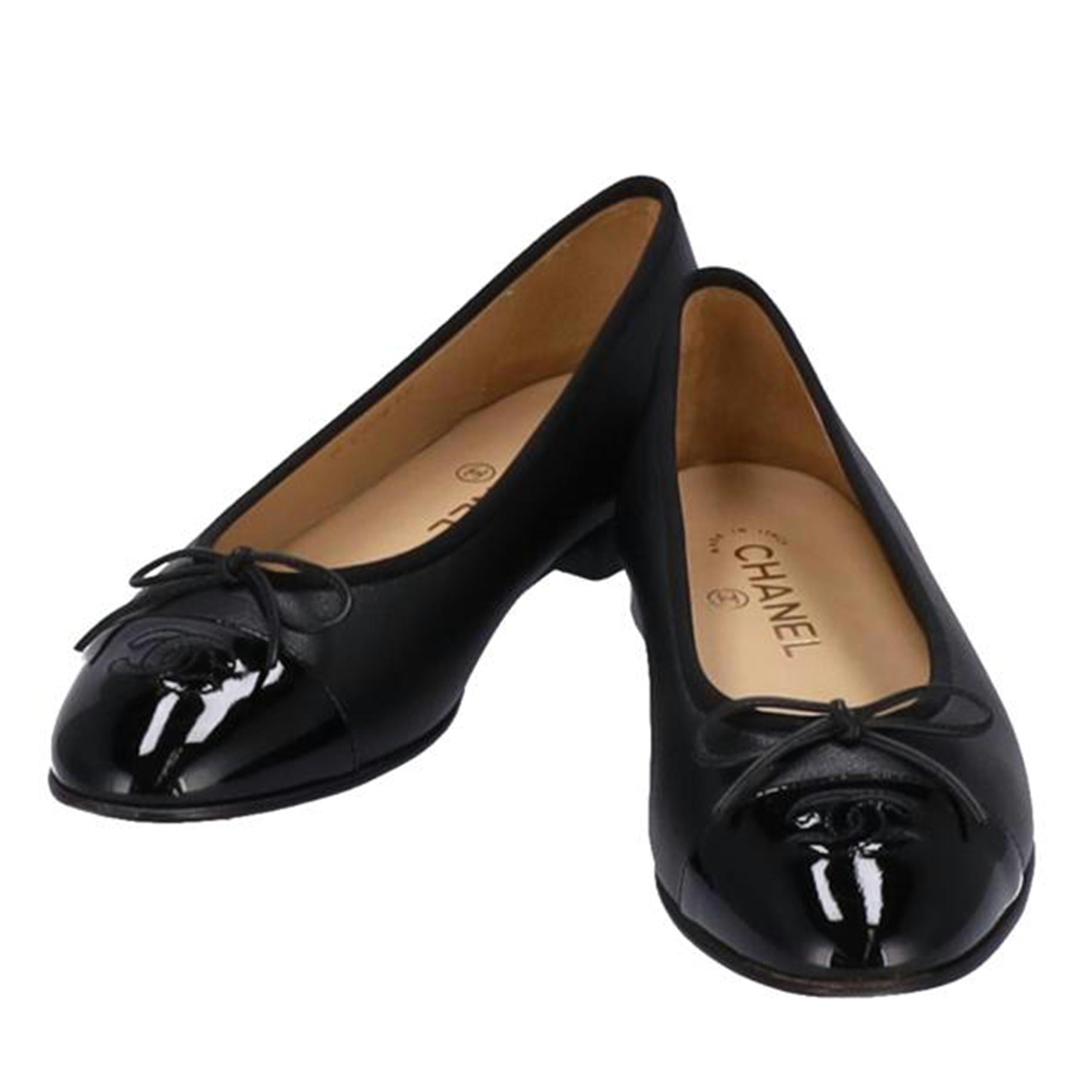 CHANEL シャネル フラットシューズ/ココマークバレリーナシューズ/24.5cm フラットシューズ/G02819//39C/Bランク/75