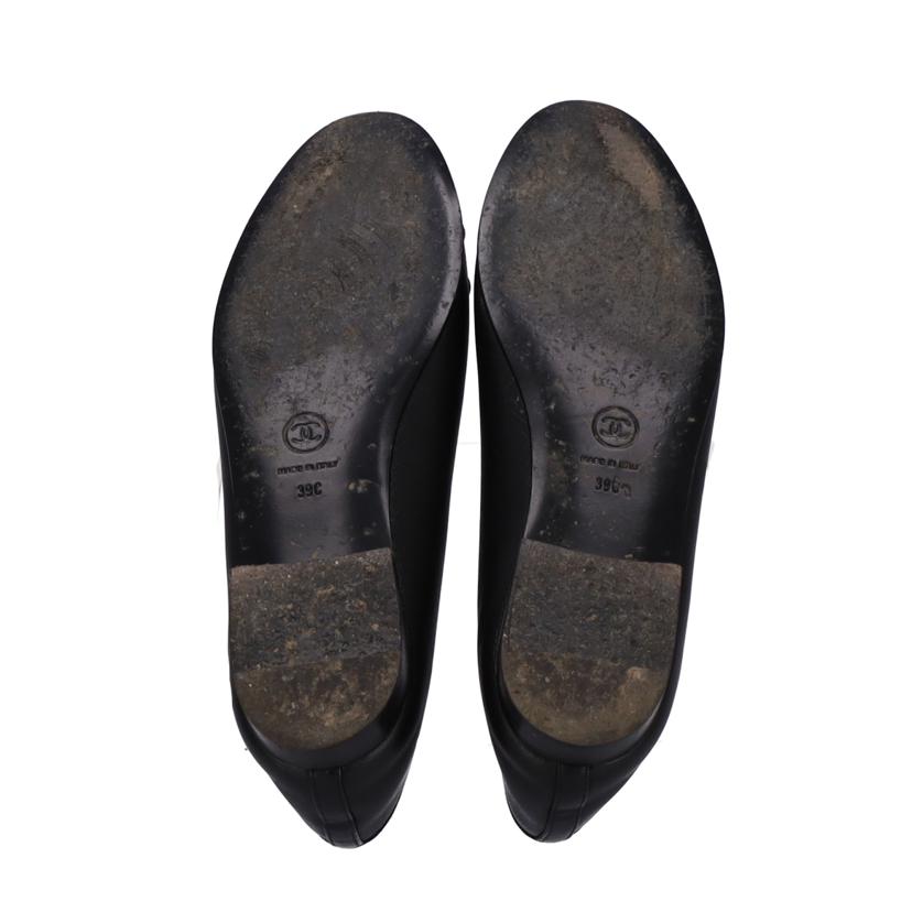 CHANEL シャネル フラットシューズ/ココマークバレリーナシューズ/24.5cm フラットシューズ/G02819//39C/Bランク/75