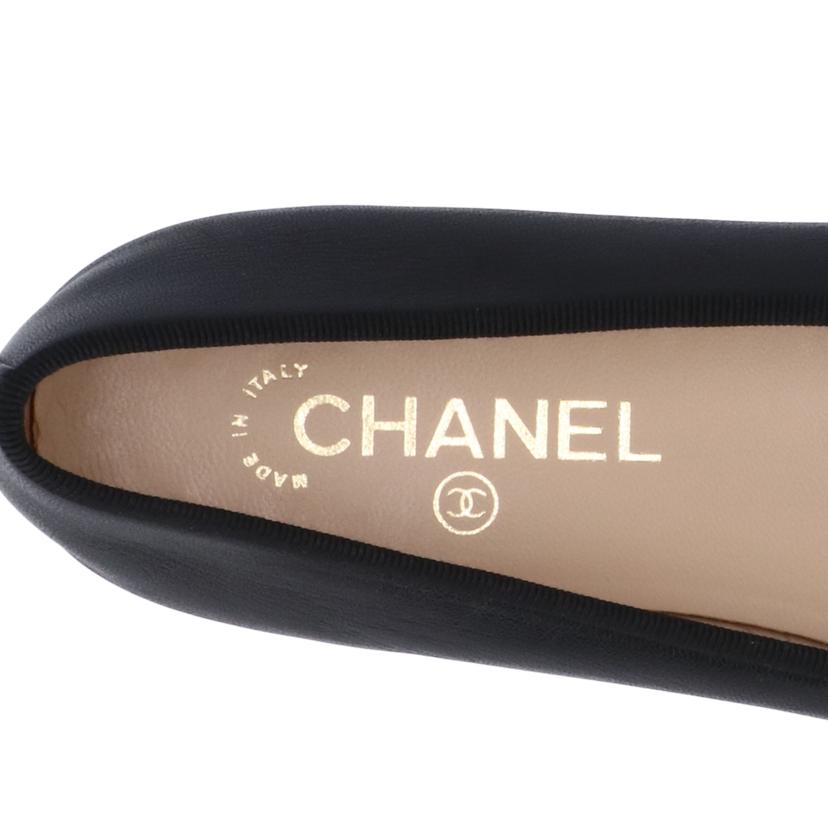 CHANEL シャネル フラットシューズ/ココマークバレリーナシューズ/24.5cm フラットシューズ/G02819//39C/Bランク/75