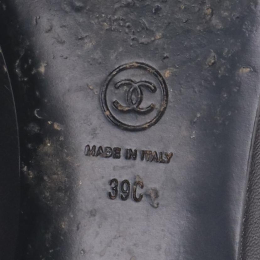 CHANEL シャネル フラットシューズ/ココマークバレリーナシューズ/24.5cm フラットシューズ/G02819//39C/Bランク/75