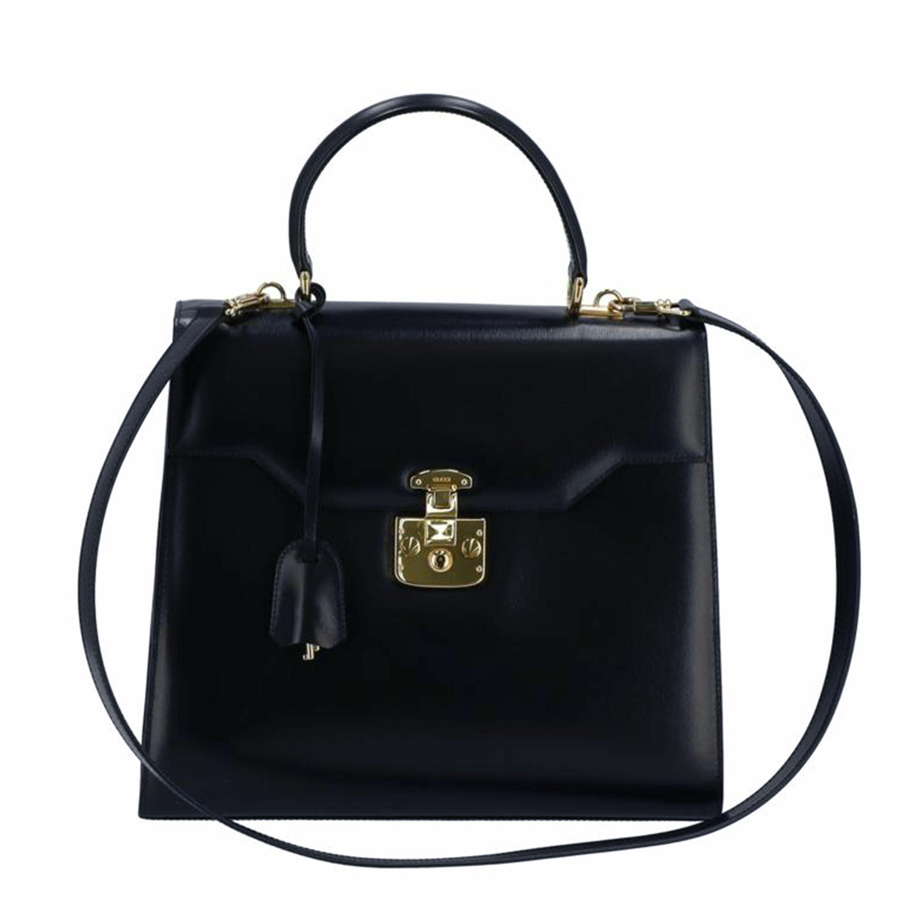 GUCCI グッチ/レディロック/2WAYハンドバッグ/ダークネイビー/000 100 //0192/ABランク/75