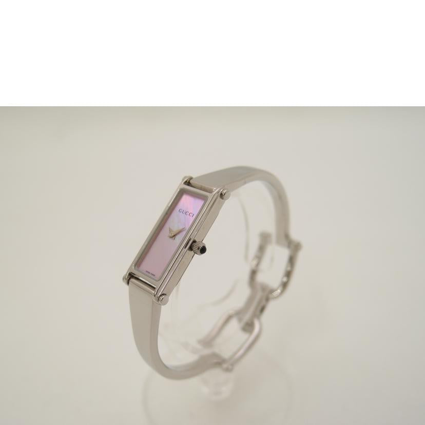 GUCCI グッチ 腕時計 ステンレス レディース/バングルウォッチ・ピンクシェル/クオーツ/1500L//132****/ABランク/69